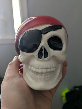 Skull Pirate Ceramic Piggybank